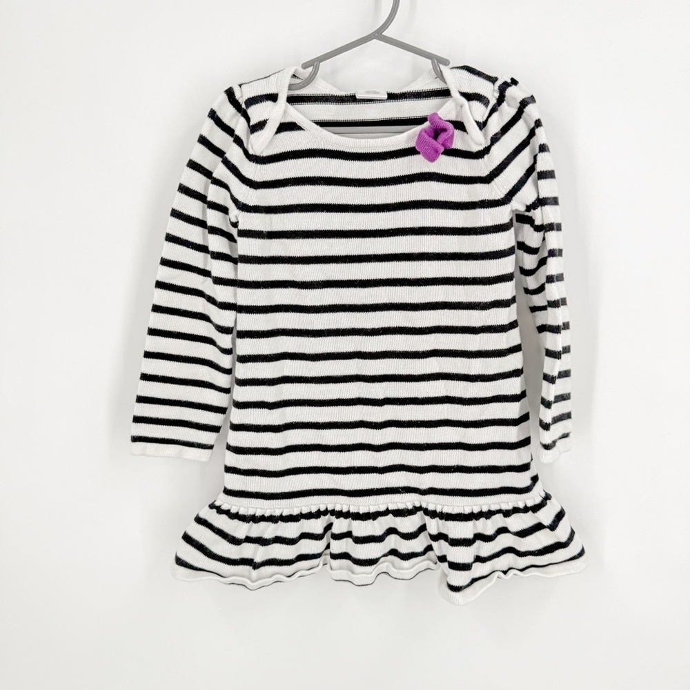 Gymboree Black and White Ruffled Peplum Dress